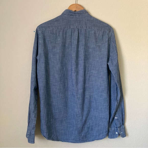 J. Crew Organic Cotton Denim Slim Shirt - Picture 5 of 6